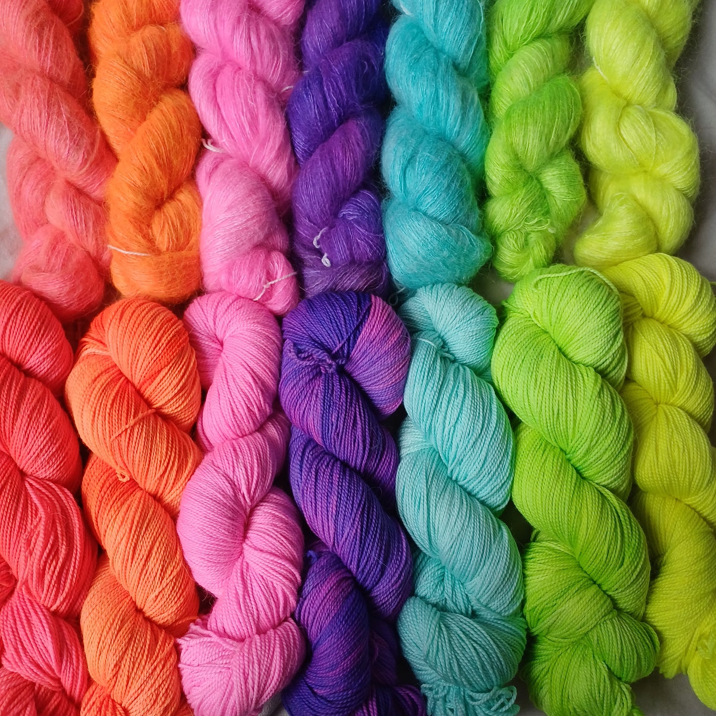 The Neon Edit "Safety Vest" in Frog Mouse Twisty Sock