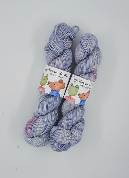 “Forget-Me-Not” on Frog Mouse Cotton Merino