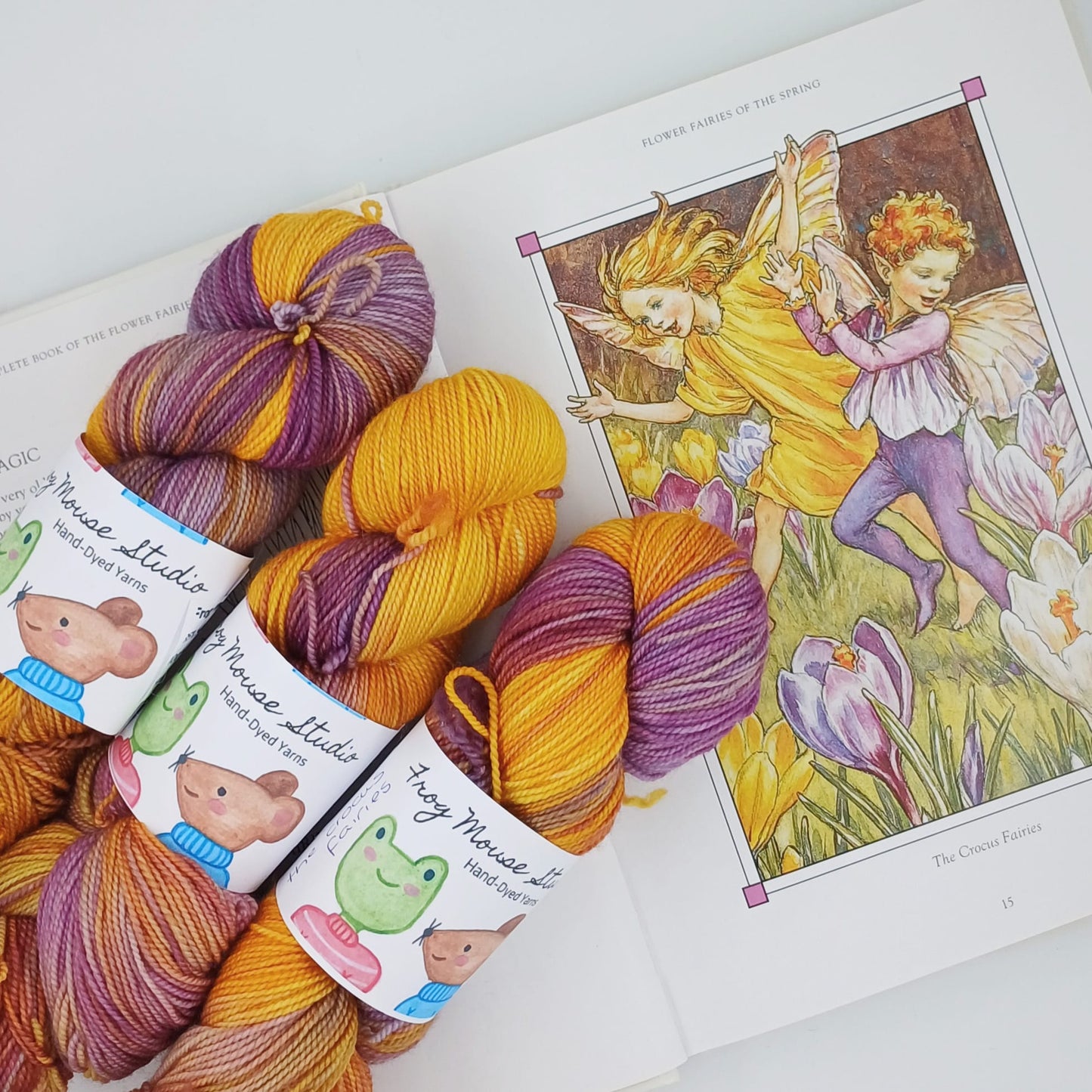 "The Crocus Fairy" on Frog Mouse Twisty Sock